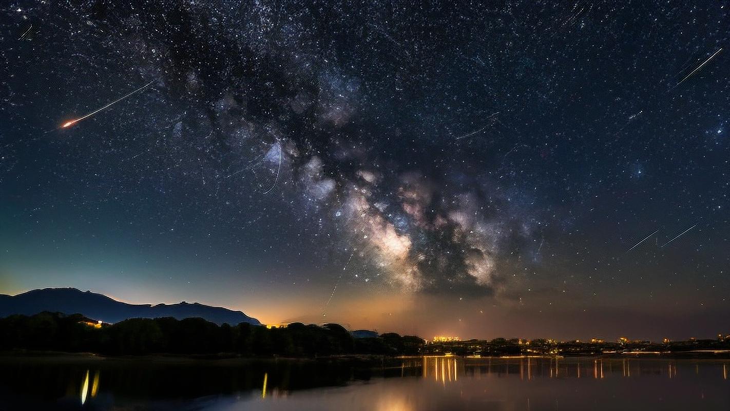 七颗行星夜划四川四姑娘山长空，璀璨盛景映天际  第7张