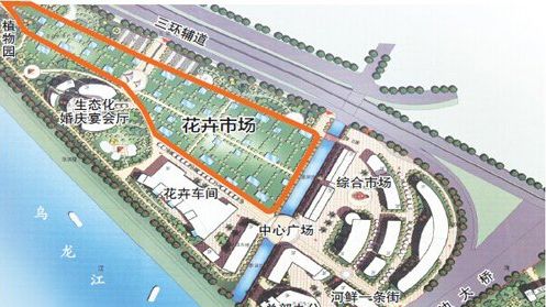 明光路花卉市场三期规划图解析  第1张